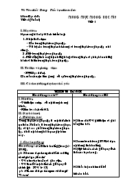 Giáo án Đạo đức Lớp 4 - Chương trình học kỳ I - Vũ Vân Hải