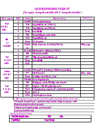 Giáo án Lớp 2 - Tuần 7 - Năm học 2011-2012 (Bản chuẩn 2 cột)