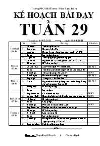 Giáo án Lớp 4 - Tuần 29 - Năm học 2010-2011 - Phạm Tuyết Huyền