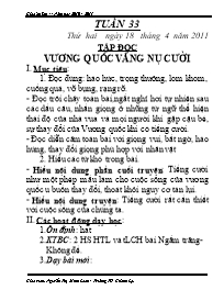 Giáo án Lớp 4 - Tuần 33 - Năm học 2010-2011 - Nguyễn Thị Minh Loan