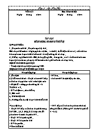 Giáo án Tiếng Việt Lớp 4 - Tuần 8 (Bản đẹp)