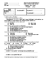 Đề kiểm tra giữa học kỳ II môn Tiếng Việt Khố