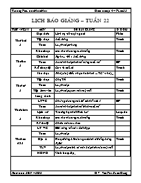 Giáo án Khối 4 - Tuần 22 - Năm học 2011-2012 - Văn Thị Xuân Dũng