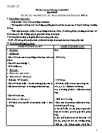 Giáo án Khối 4 - Tuần 27 - Năm học 2010-2011 