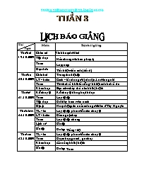 Giáo án Khối 4 - Tuần 8 - Năm học 2012-2013 - Trường TH Nguyễn Trãi