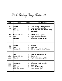 Giáo án Lớp 4 - Tuần 12 - Năm học 2010-2011 (4 cột)