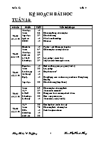 Giáo án Lớp 4 - Tuần 14 - Năm học 2011-2012 - Lâm Thị Thanh Thúy