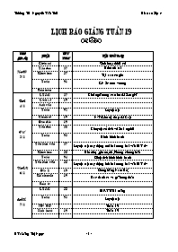 Giáo án Lớp 4 - Tuần 19 - Năm học 2010-2011 - Lăng Thị Ngọc