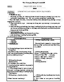 Giáo án Lớp 4 - Tuần 21 (Bản chuẩn kiến thức 