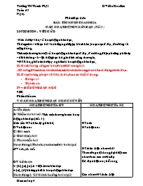 Giáo án Lớp 4 - Tuần 27 - Đỗ Đức Bảo