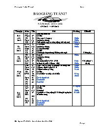 Giáo án Lớp 4 - Tuần 27 - Năm học 2011-2012 -