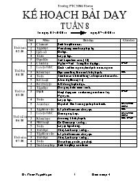 Giáo án Lớp 4 - Tuần 8 - Năm học 2011-2012 - Phạm Tuyết Huyền