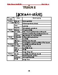 Giáo án Lớp 4 - Tuần 8 - Năm học 2012-2013 - Trường TH Nguyễn Trãi