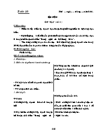 Giáo án Khối 4 - Tuần 10 (Bản chuẩn kiến thức kĩ năng 2 cột)