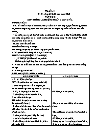 Giáo án Lớp 4 - Tuần 21 (Chuẩn kiến thức)