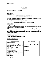 Giáo án Lớp 4 - Tuần 33 - Nguyễn Thúc Hoàng