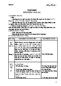 Giáo án Tiếng Việt Lớp 4 - Tuần 19 (Bản 3 cột chuẩn kiến thức)
