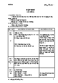 Giáo án Tiếng Việt Lớp 4 - Tuần 22 (Bản 3 cột chuẩn kiến thức)