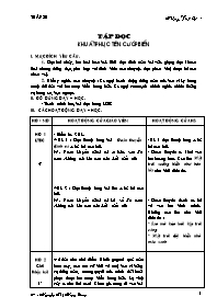 Giáo án Tiếng Việt Lớp 4 - Tuần 25 (Bản 3 cột chuẩn kiến thức)