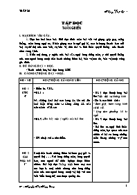 Giáo án Tiếng Việt Lớp 4 - Tuần 26 - Nguyễn Thị Hồng Loan (Bản 3 cột chuẩn kiến thức)