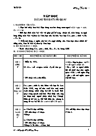 Giáo án Tiếng Việt Lớp 4 - Tuần 27 - Nguyễn Thị Hồng Loan (Bản 3 cột chuẩn kiến thức)