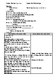 Giáo án Kỹ thuật Lớp 5 - Nguyễn Thị Trần Bích