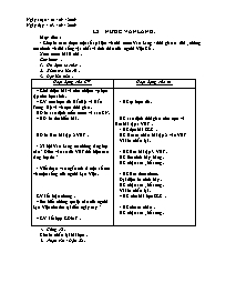 Giáo án Lớp 4 - Tuần 3, Thứ 4 (Bản 2 cột)