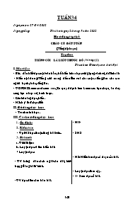 Giáo án Khối 4 - Tuần 34 - Năm học 2011-2012 (Bản hay 2 cột chuẩn kiến thức)