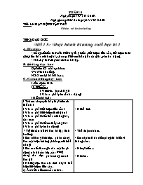 Giáo án Lớp 4 - Tuần 18 (Bản 2 cột hay nhất)