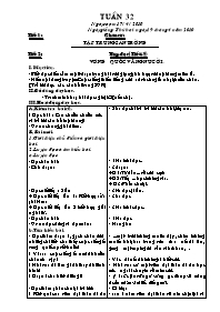 Giáo án Lớp 4 - Tuần 32 (2 cột tổng hợp)