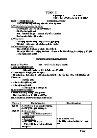 Giáo án Lớp 5 - Tuần 1 (3 cột)