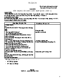 Giáo án Lớp 5 - Tuần 29 (Bản 2 cột)