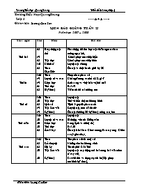 Giáo án Khối 4 - Tuần 25 - Lương Cao Sơn