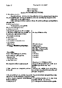 Giáo án Lớp 4 - Tuần 17+18 (Bản đẹp)