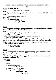 35 Đề và đáp án bồi dưỡng học sinh giỏi toán 