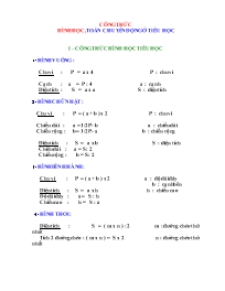 Công thức Hình học, toán chuyển động ở Tiểu h