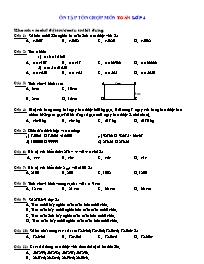 Ôn tập Toán Lớp 4 (Có đáp án)