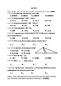 10 Đề ôn tập môn Toán Lớp 4 (Có đáp án)