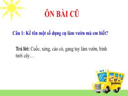 Bài giảng Công nghệ Lớp 4 - Bài 3: Vật liệu v