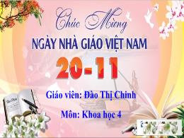 Bài giảng Khoa học Lớp 4 - Bài: Chiếc hộp âm 