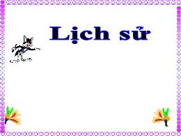 Bài giảng Lịch sử Lớp 4 - Bài 9: Trịnh - Nguy