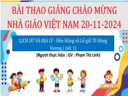 Bài giảng Lịch sử và Địa lí Lớp 4 - Bài 7: Đề