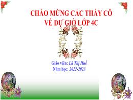Bài giảng Luyện từ và câu Lớp 4 - Bài: Tính t