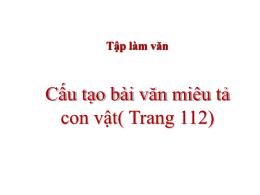 Bài giảng Tập làm văn Lớp 4 - Bài: Cấu tạo củ
