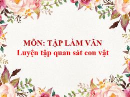Bài giảng Tập làm văn Lớp 4 - Tuần 30 - Bài: 