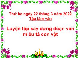 Bài giảng Tập làm văn Lớp 4 - Tuần 31+32 - Bà