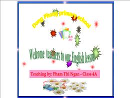 Bài giảng Tiếng Anh Lớp 4 - Unit 5: Things we