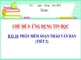Bài giảng Tin học Lớp 4 (Kết nối tri thức với
