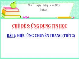 Bài giảng Tin học Lớp 4 (Kết nối tri thức với