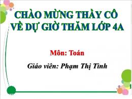 Bài giảng Toán Lớp 4 - Bài: Quy đồng mẫu số c
